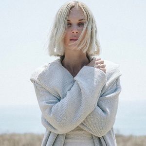 Lovestitch Lennox Sweater Coat in Heather Pearl OS